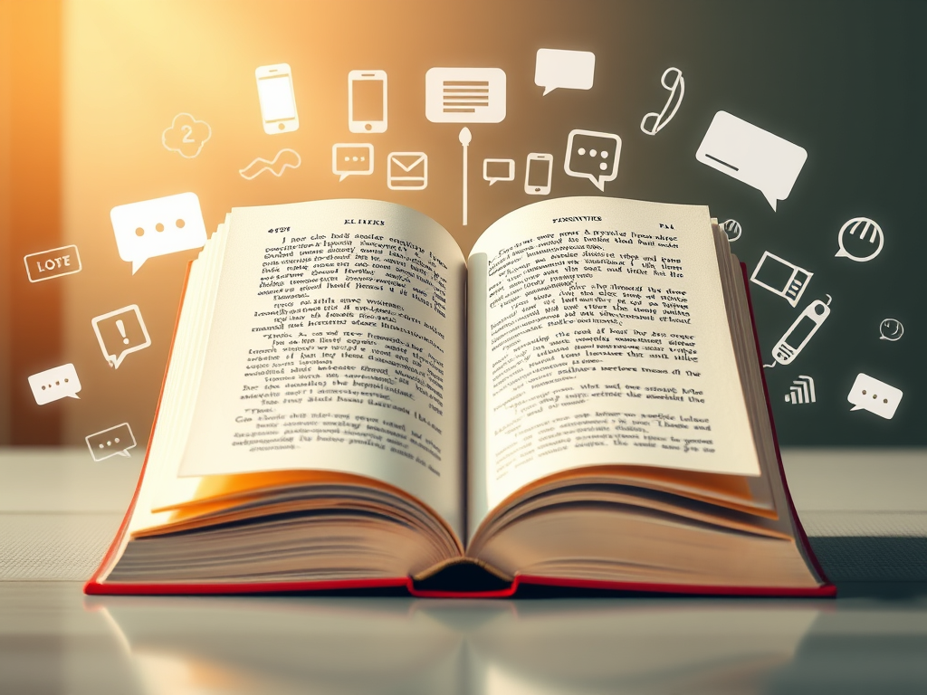 The design evokes the essence of economy in writing—simple, powerful, and purposeful.