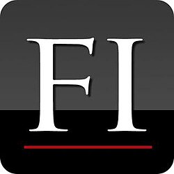 Logo of Final Draft, featuring the letters 'FI' in a stylized design against a dark background.