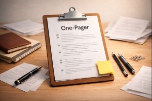 How to Write a Professional One-Pager for Your Story: Format, Examples, Tips