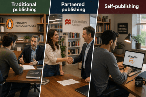Which Publishing Path Is Right for Authors? Traditional, Partner, or Self-Publishing.